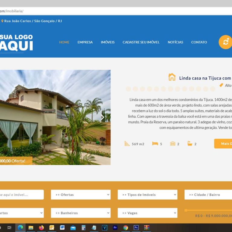 site para imobiliaria pronto