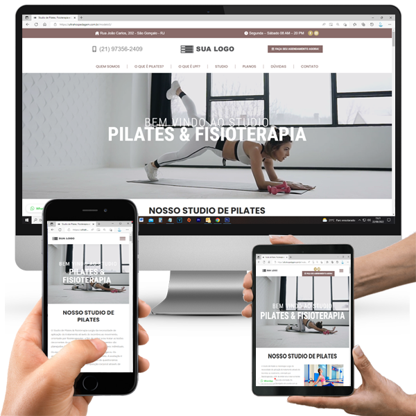Site Para Clinica Médica, Consultório e Studio de Pilates.