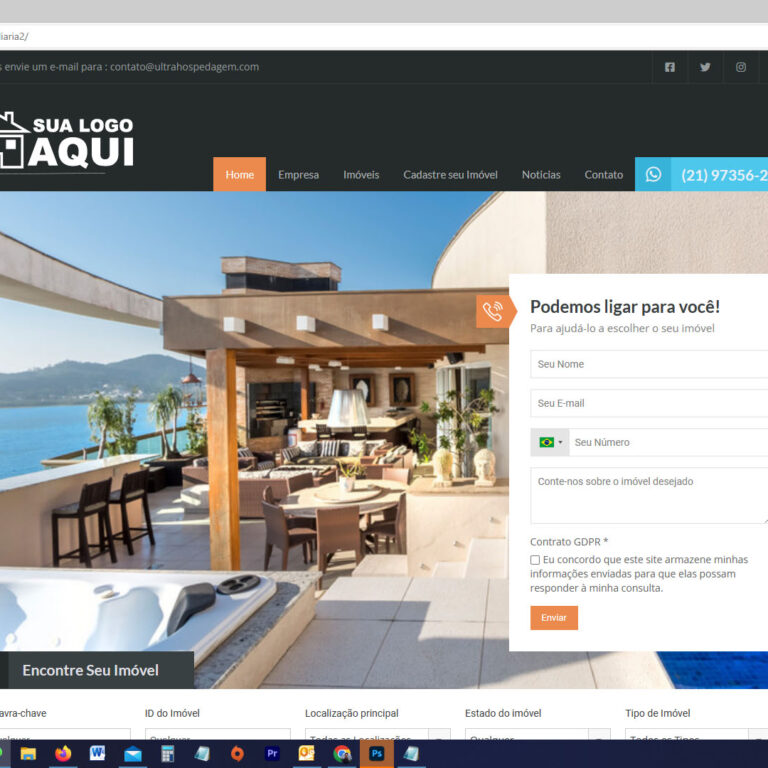 site para imobiliaria pronto