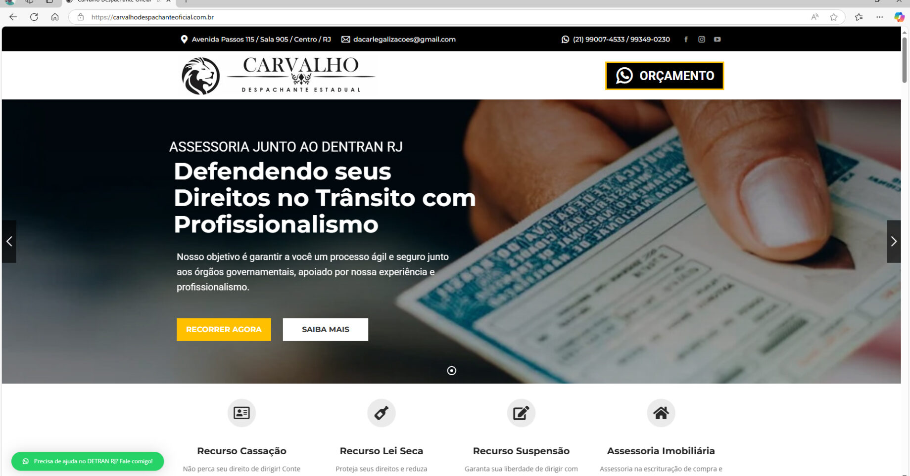 site cliente
